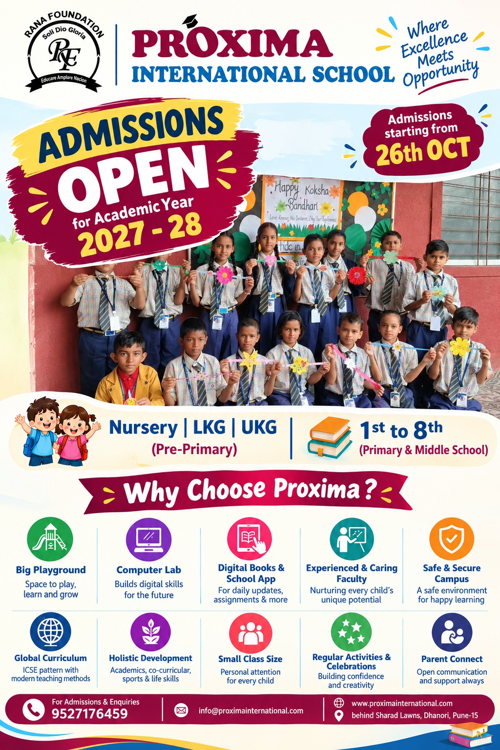 Proxima International School Mid Term Admissions